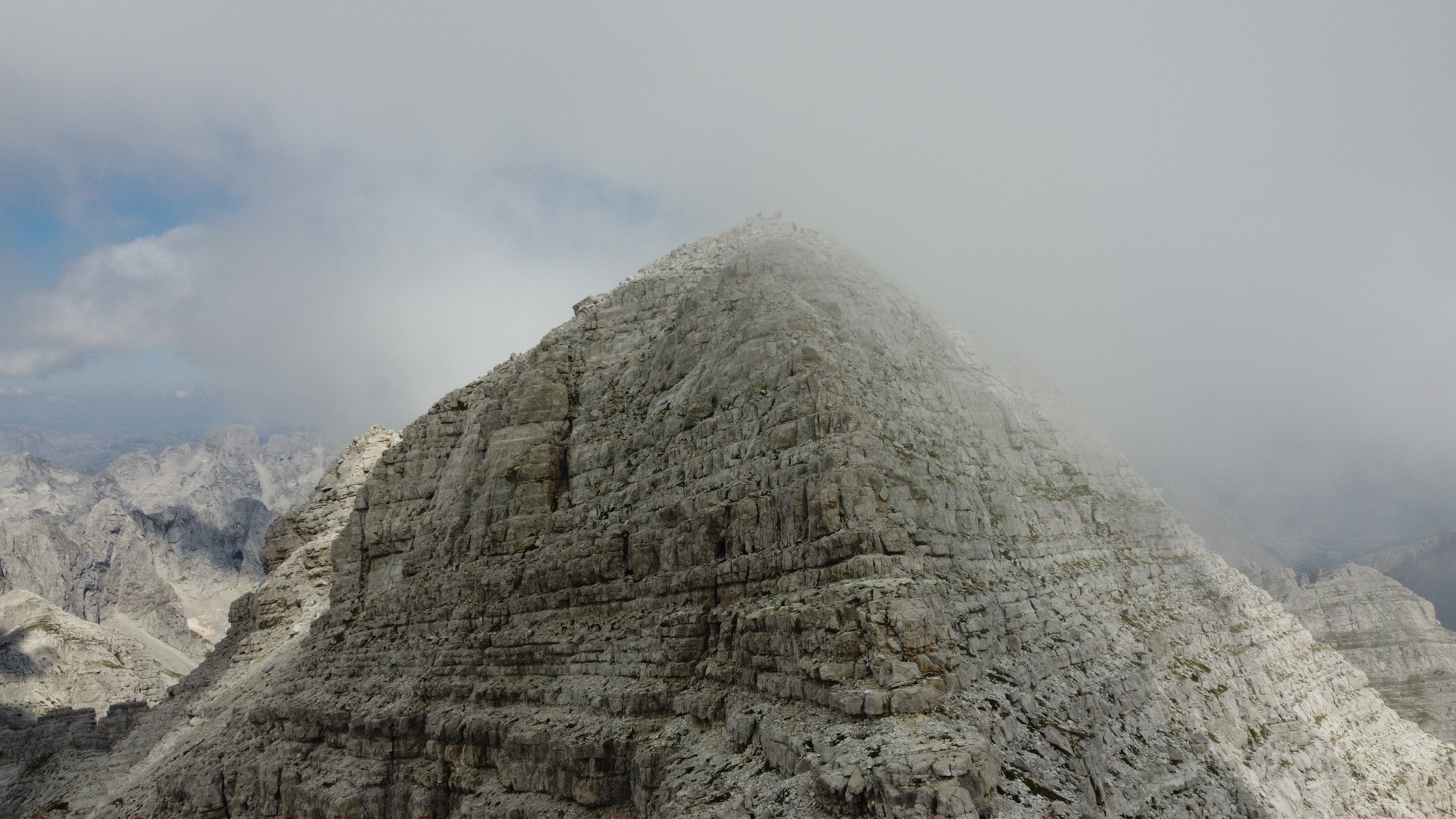 Jezerca Peak trail in the Albanian Alps