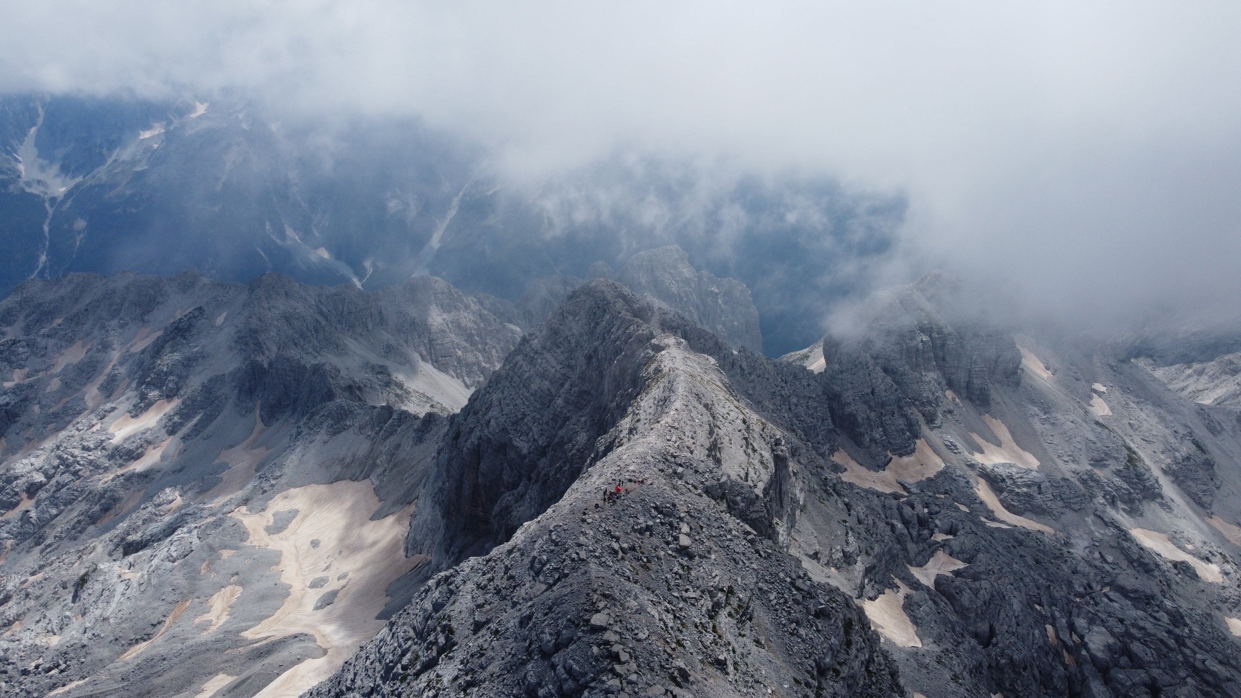 Jezerca Peak trail in the Albanian Alps